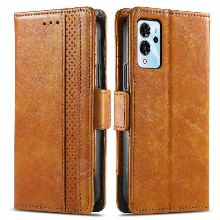 For ZTE Blade V40 Pro CaseNeo Splicing Dual Magnetic Buckle Leather Phone Case