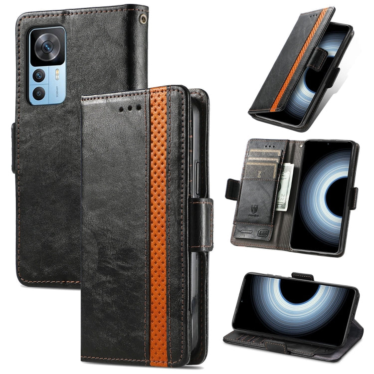 For Xiaomi Redmi K50 Ultra CaseNeo Splicing Dual Magnetic Buckle Leather Phone Case