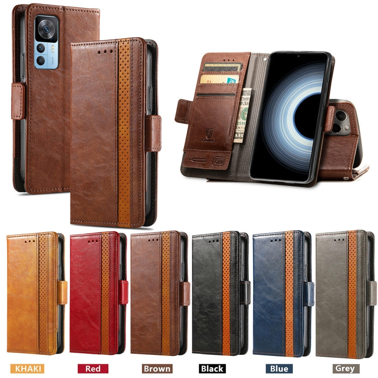 For Xiaomi Redmi K50 Ultra CaseNeo Splicing Dual Magnetic Buckle Leather Phone Case