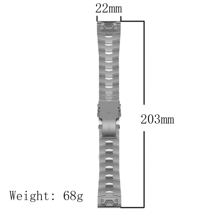 For Garmin Quatix 5 Sapphire 22mm Titanium Alloy Quick Release Watch Band