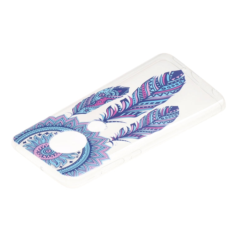 Stylish and Beautiful Pattern TPU Drop Protection Cover for MOTO G7 Plus