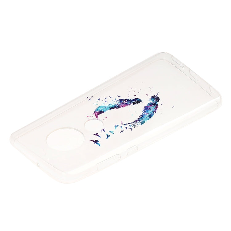 Stylish and Beautiful Pattern TPU Drop Protection Cover for MOTO G7 Plus