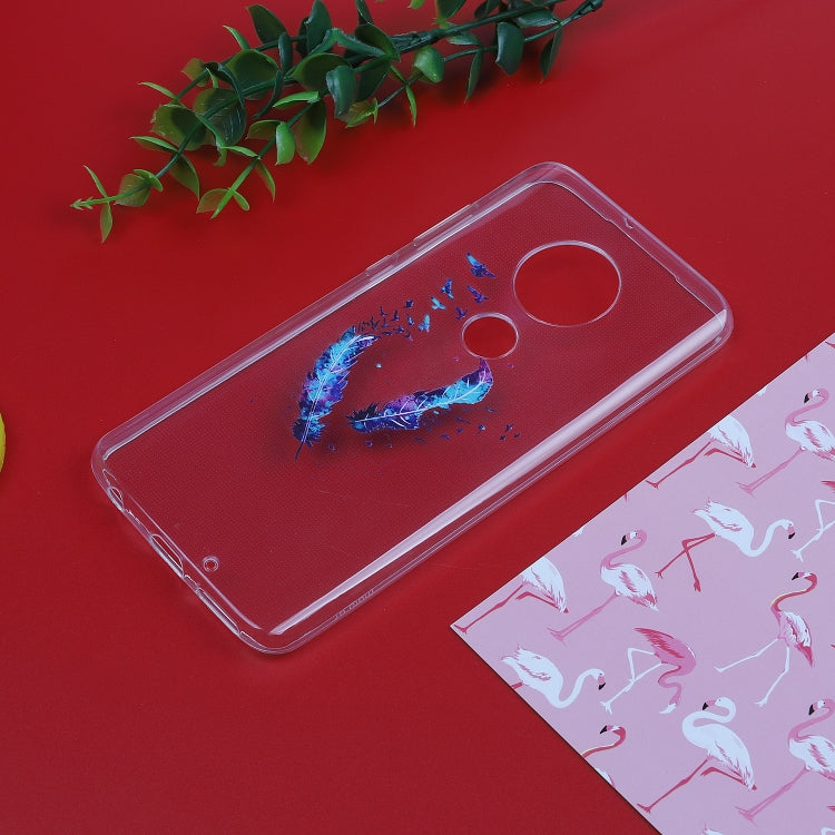 Stylish and Beautiful Pattern TPU Drop Protection Cover for MOTO G7 Plus