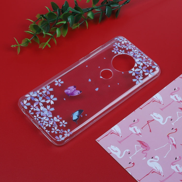 Stylish and Beautiful Pattern TPU Drop Protection Cover for MOTO G7 Plus