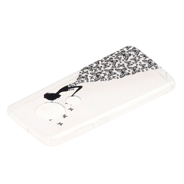 Stylish and Beautiful Pattern TPU Drop Protection Cover for MOTO G7 Plus