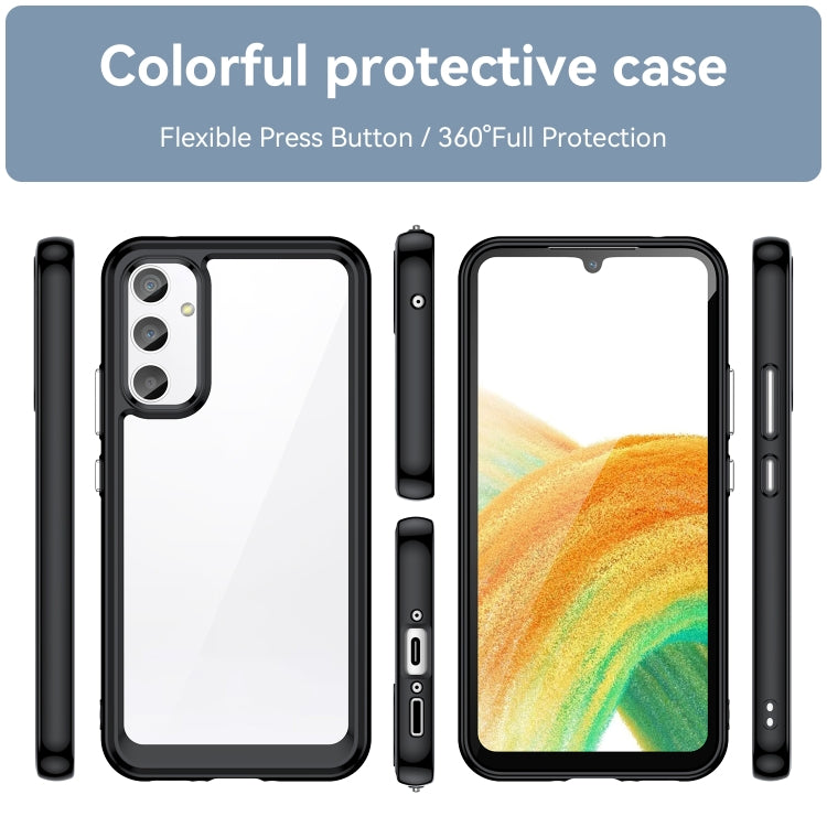 For Samsung Galaxy A34 5G Colorful Series Acrylic + TPU Phone Case