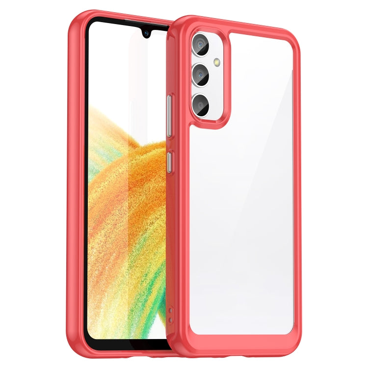 For Samsung Galaxy A34 5G Colorful Series Acrylic + TPU Phone Case