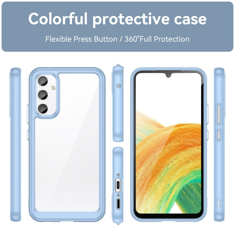 For Samsung Galaxy A34 5G Colorful Series Acrylic + TPU Phone Case