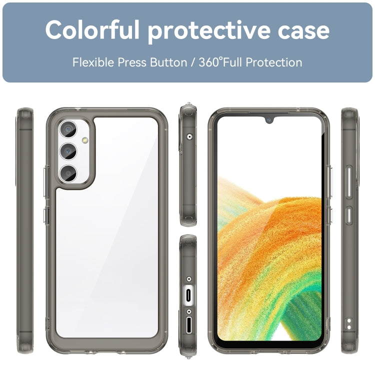 For Samsung Galaxy A34 5G Colorful Series Acrylic + TPU Phone Case