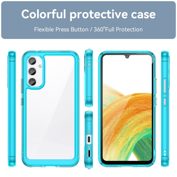 For Samsung Galaxy A34 5G Colorful Series Acrylic + TPU Phone Case