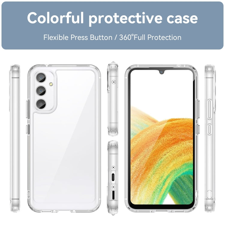For Samsung Galaxy A34 5G Colorful Series Acrylic + TPU Phone Case