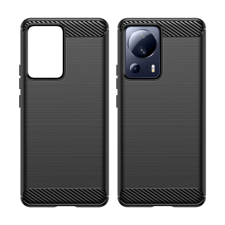 For Xiaomi 12 Lite NE Brushed Texture Carbon Fiber TPU Phone Case