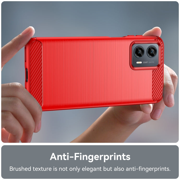 For For Motorola Moto G 5G 2023 Brushed Texture Carbon Fiber TPU Phone Case