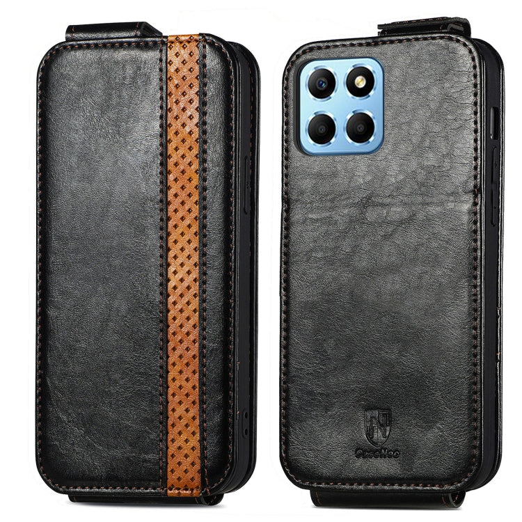 For Honor X8 5G Splicing Wallet Card Holder Vertical Flip Leather Phone Case