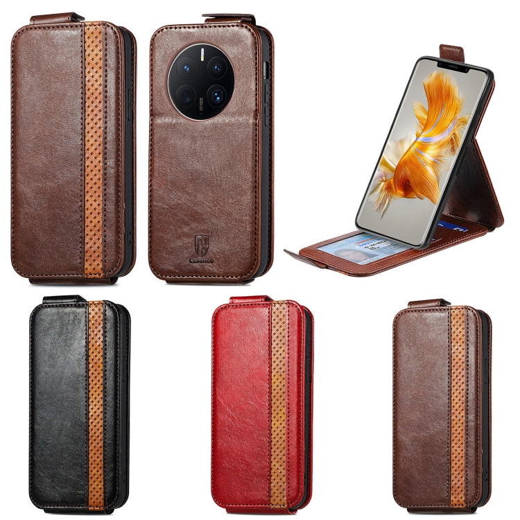 For Huawei Mate 50 Pro Splicing Wallet Card Holder Vertical Flip Leather Phone Case