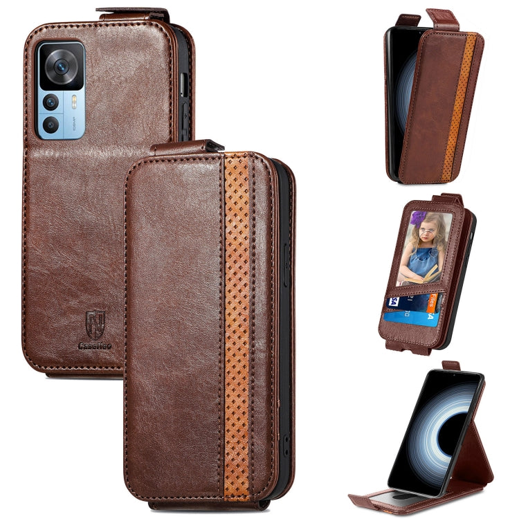 For Xiaomi Redmi K50 Ultra Splicing Wallet Card Holder Vertical Flip Leather Phone Case