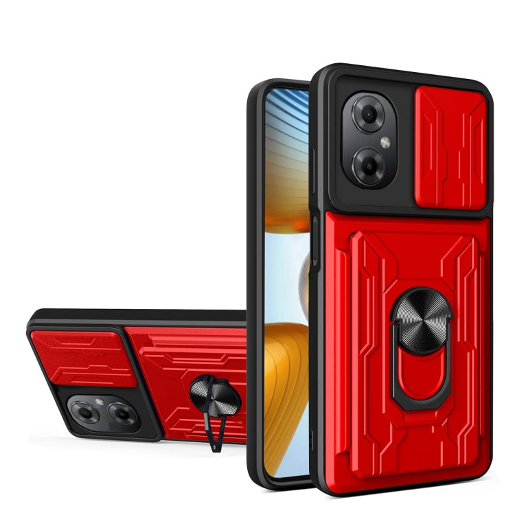 For Xiaomi Poco M4 5G Sliding Camshield Card Phone Case