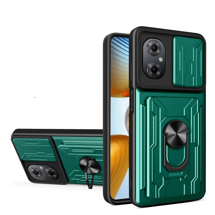 For Xiaomi Poco M4 5G Sliding Camshield Card Phone Case