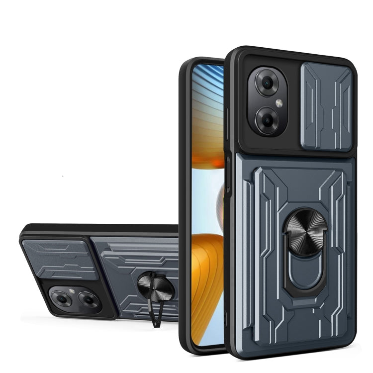For Xiaomi Poco M4 5G Sliding Camshield Card Phone Case