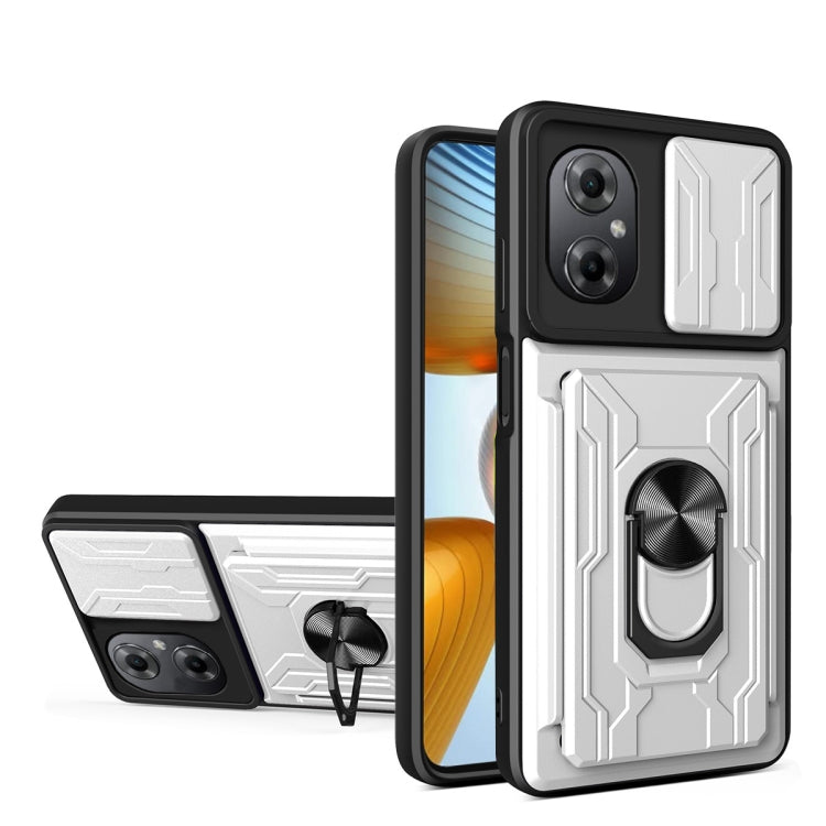 For Xiaomi Poco M4 5G Sliding Camshield Card Phone Case