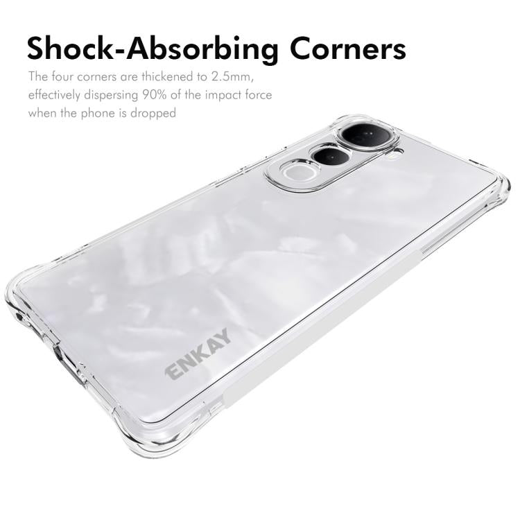 For vivo Y400 Pro 5G Global ENKAY Hat-Prince Transparent TPU Shockproof Phone Case