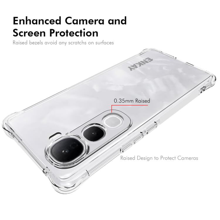 For vivo Y400 Pro 5G Global ENKAY Hat-Prince Transparent TPU Shockproof Phone Case