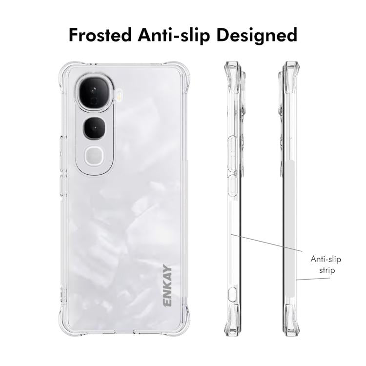 For vivo Y400 Pro 5G Global ENKAY Hat-Prince Transparent TPU Shockproof Phone Case