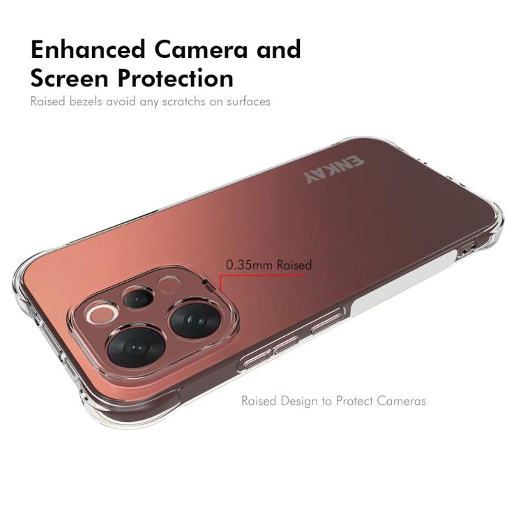 For vivo V70 5G Global ENKAY Hat-Prince Transparent TPU Shockproof Phone Case