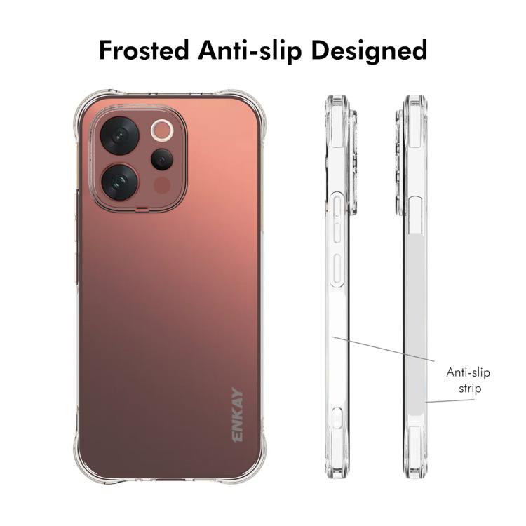 For vivo V70 5G Global ENKAY Hat-Prince Transparent TPU Shockproof Phone Case