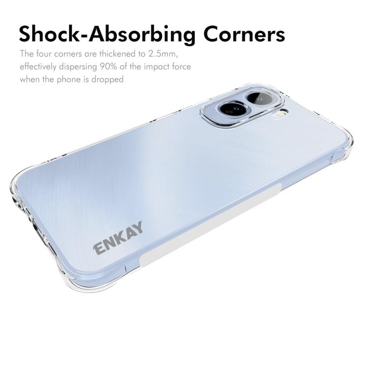 For vivo T5 Pro 5G Global ENKAY Hat-Prince Transparent TPU Shockproof Phone Case