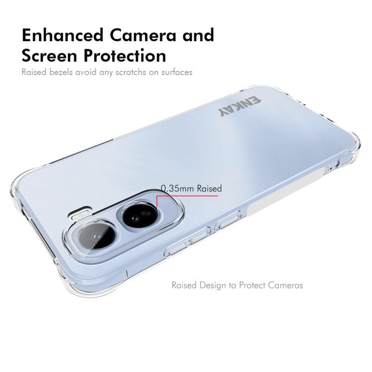 For vivo T5 Pro 5G Global ENKAY Hat-Prince Transparent TPU Shockproof Phone Case
