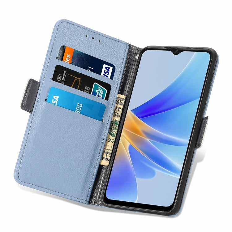 For OPPO A17 Stereoscopic Flowers Leather Phone Case