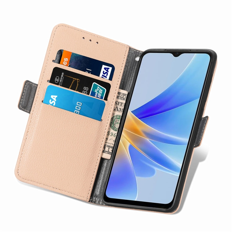 For OPPO A17 Stereoscopic Flowers Leather Phone Case