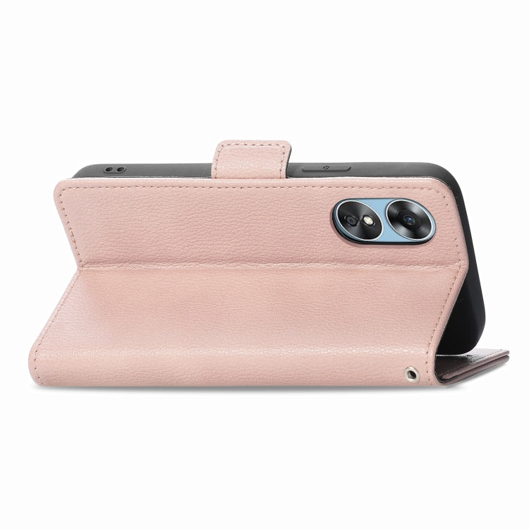 For OPPO A17 Stereoscopic Flowers Leather Phone Case