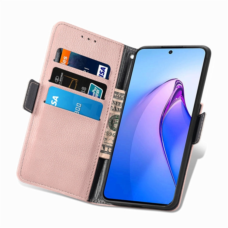 For OPPO Reno8 Pro Stereoscopic Flowers Leather Phone Case