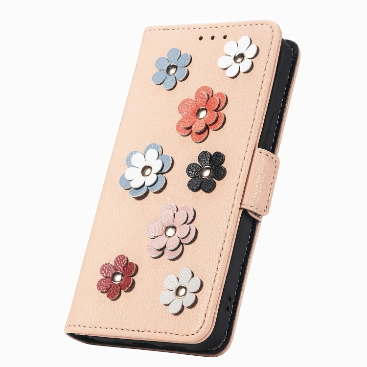For Xiaomi Poco M5 Stereoscopic Flowers Leather Phone Case