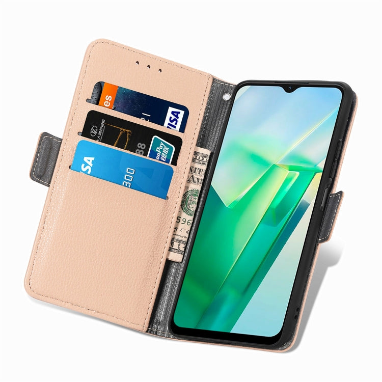 For vivo T2X Stereoscopic Flowers Leather Phone Case