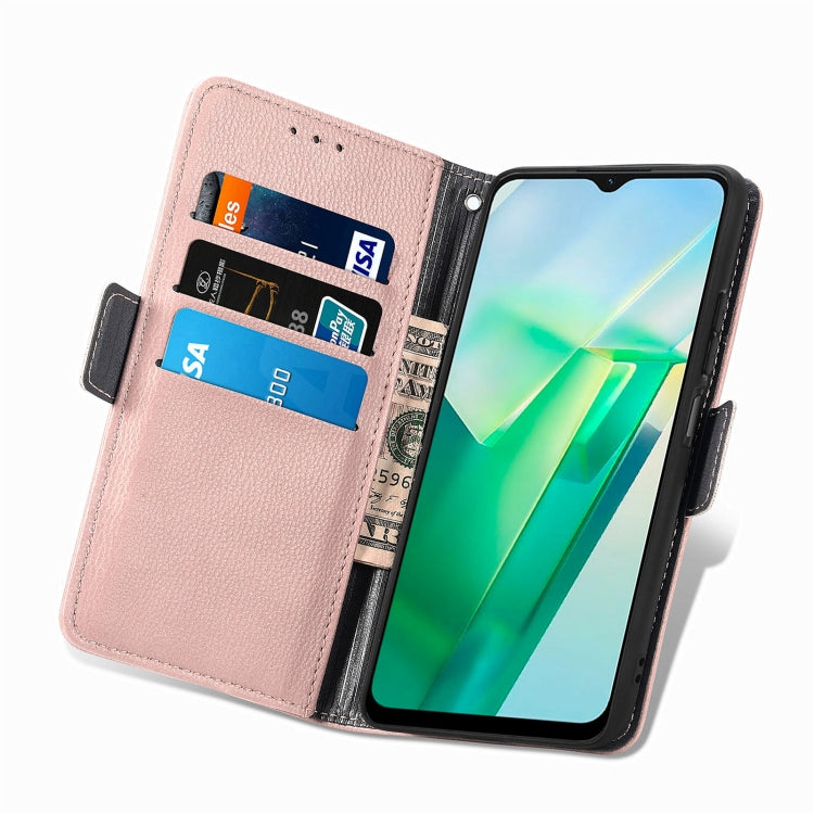 For vivo T2X Stereoscopic Flowers Leather Phone Case