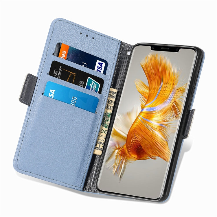 For Huawei Mate 50 Pro Stereoscopic Flowers Leather Phone Case