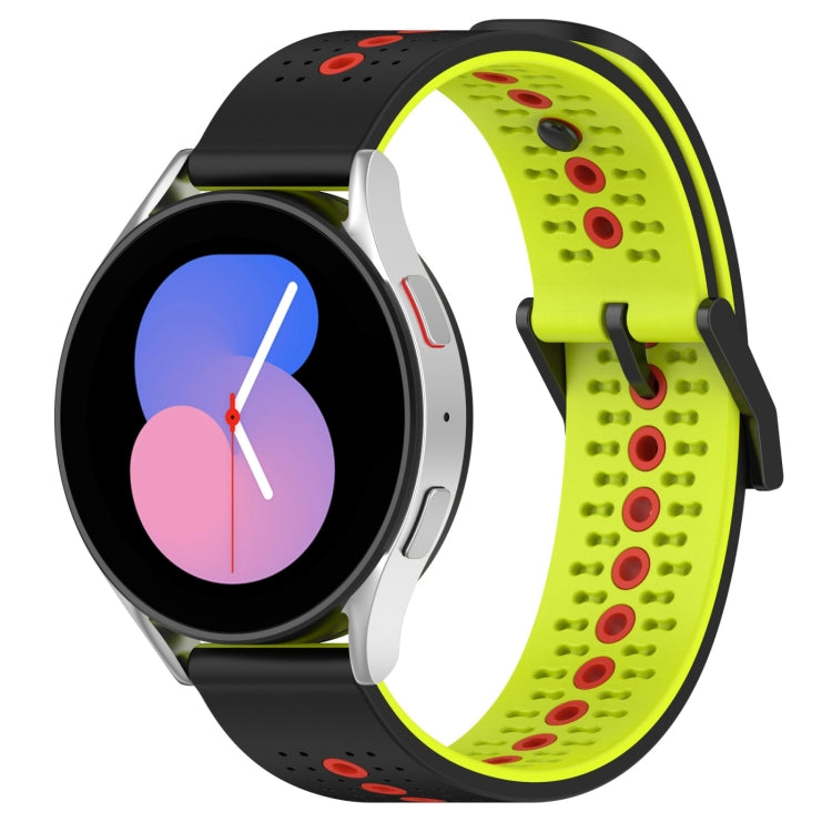 For Samsung Galaxy Watch5 44mm 20mm Tricolor Breathable Silicone Watch Band