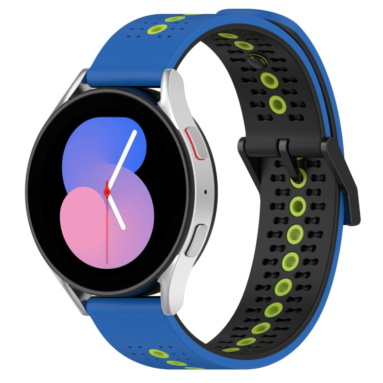 For Samsung Galaxy Watch5 44mm 20mm Tricolor Breathable Silicone Watch Band