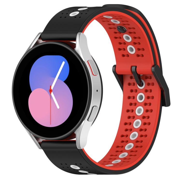 For Samsung Galaxy Watch5 40mm 20mm Tricolor Breathable Silicone Watch Band