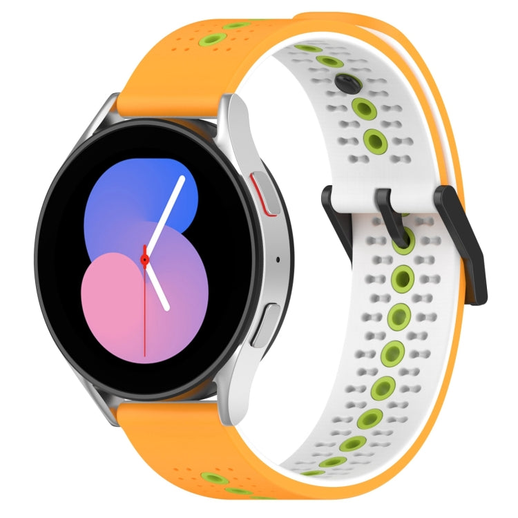 For Samsung Galaxy Watch5 40mm 20mm Tricolor Breathable Silicone Watch Band
