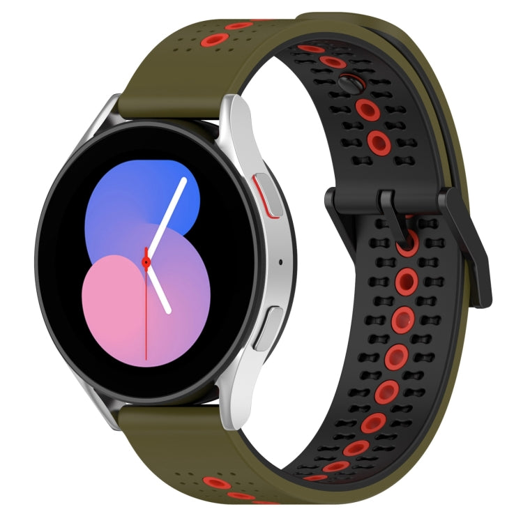 For Samsung Galaxy Watch5 40mm 20mm Tricolor Breathable Silicone Watch Band