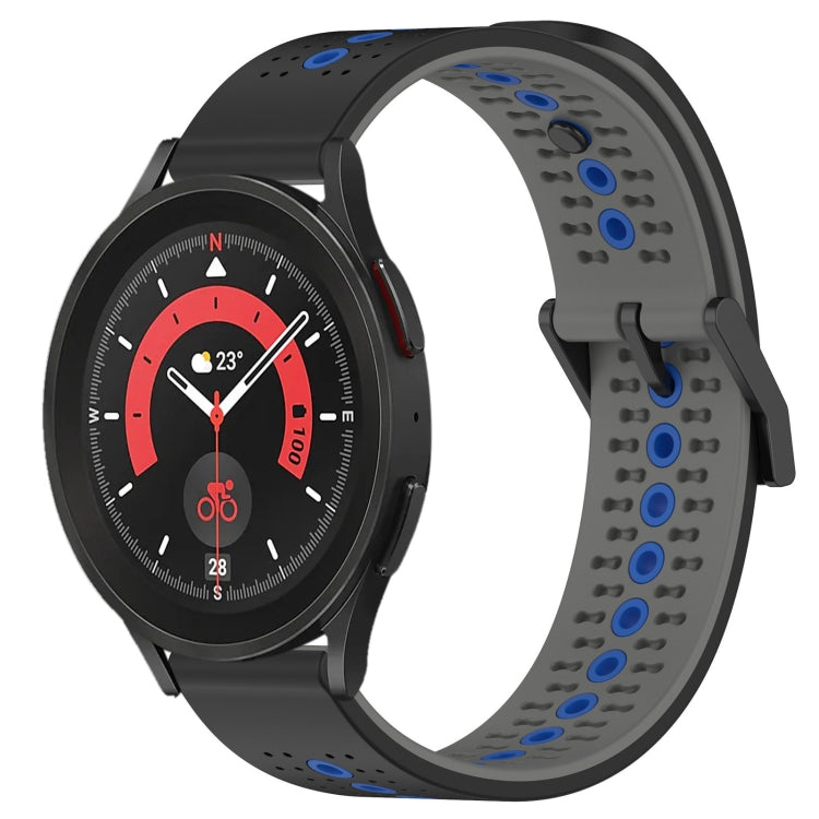 For Samsung Galaxy Watch5 Pro 45mm 20mm Tricolor Breathable Silicone Watch Band