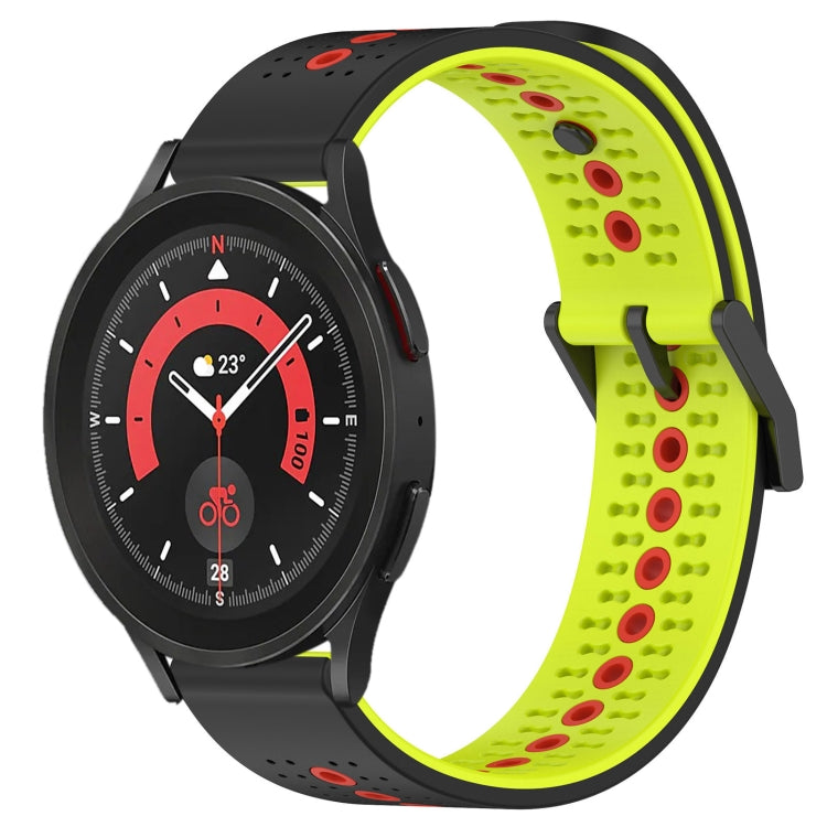 For Samsung Galaxy Watch5 Pro 45mm 20mm Tricolor Breathable Silicone Watch Band