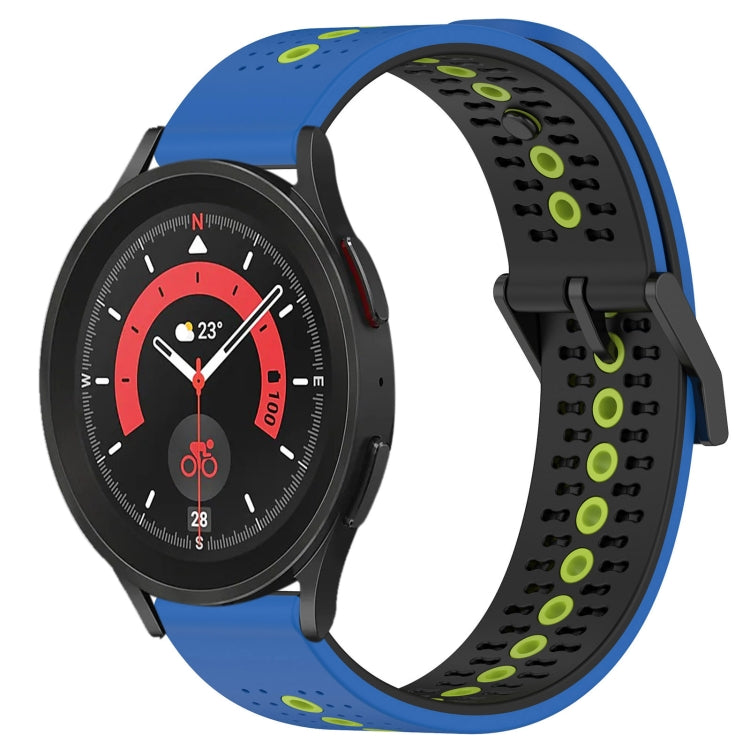For Samsung Galaxy Watch5 Pro 45mm 20mm Tricolor Breathable Silicone Watch Band