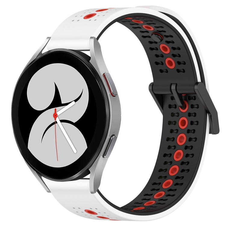 For Samsung Galaxy Watch4 40mm 20mm Tricolor Breathable Silicone Watch Band