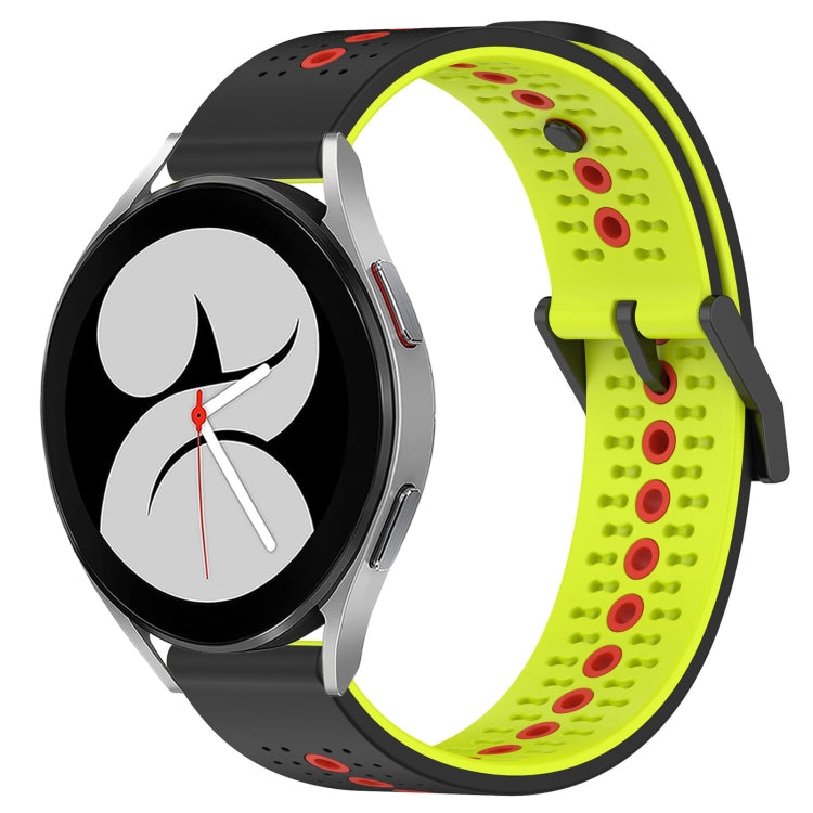For Samsung Galaxy Watch4 40mm 20mm Tricolor Breathable Silicone Watch Band