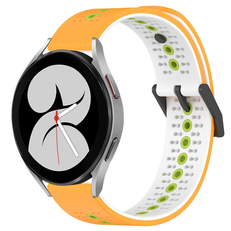 For Samsung Galaxy Watch4 40mm 20mm Tricolor Breathable Silicone Watch Band